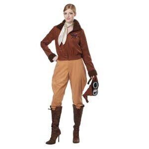 Women's Amelia Earhart-Aviator-Adult Costume- Small